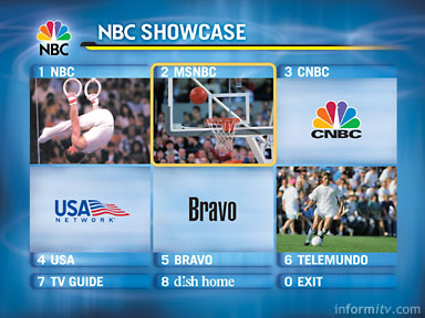 Olympics Showcase screen