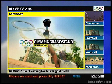 Olympics multiscreen