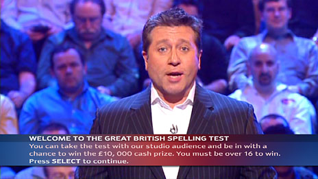Great British Spelling Test: ITV