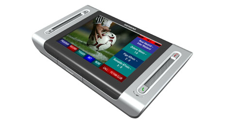 Touch screen DVB-H mobile interactive television concept device from Siemens, Image: Siemens