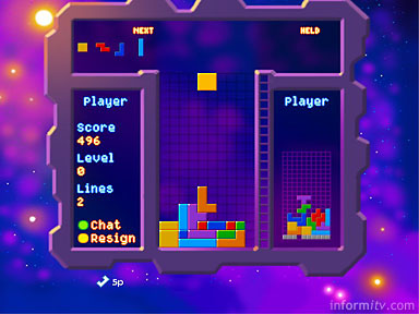 Tetris(TM) Liveplay application by Denki on Sky Gamestar