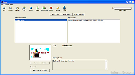 Veoh Networks Windows XP client (beta)