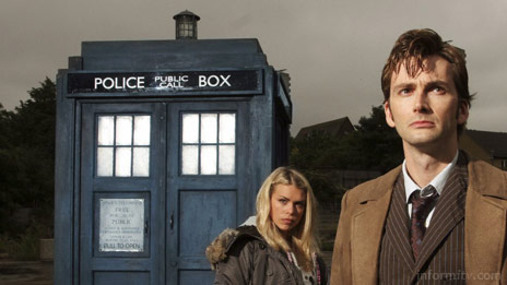 Doctor Who, featuring David Tennant as The Doctor and Billie Piper as his assistant, Rose Tyler. Photo: BBC, Mike Hogan