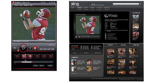 Sling Media has announced a Clip+Sling system to allow its customers to share video clips over the internet. CBS is partnering with Sling Media in a trial.