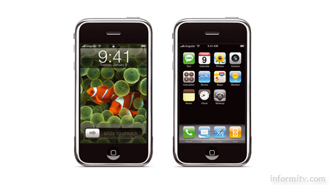 The Apple iPhone claims to reinvent the telephone with a touchscreen interace and integrated media, web and email browser that are claimed to be years ahead of the competition.