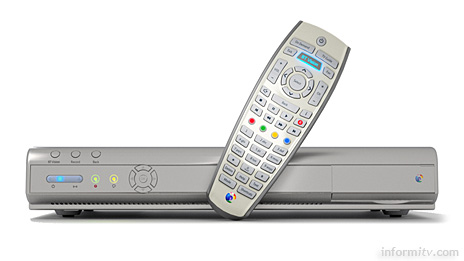 The BT Vision V-box and remote control will be promoted by a multi-million pound advertising campaign.