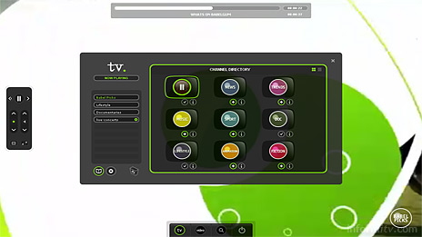 Babelgum is a broadband video platform. Users can also create their own channels based on keywords.