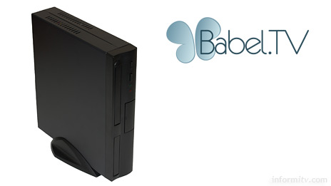 Babel TV provides a low-cost integrated black box solution for recording television and basic computing requirements.