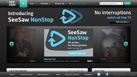 SeeSaw introduces Non Stop viewing, a subscription service without adverts.