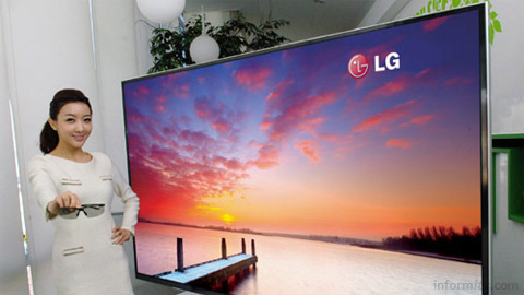 LG 84-inch ultra-definition display.