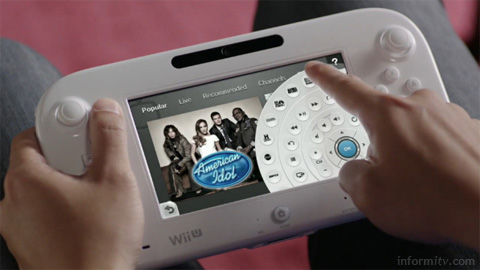 Nintendo Wii U TVii interface. Image courtesy Nintendo.