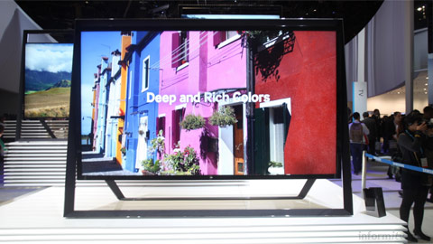 Samsung UHD TV on show at the International CES 2013 in Las Vegas.