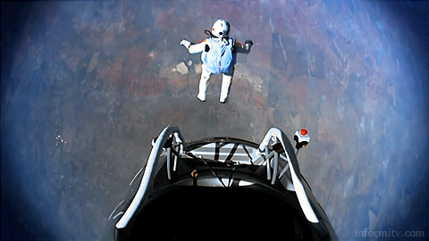 World Television Day celebrated in a video released by organisations including the EBU. Featuring Felix Baumgartner and his world record jump from the stratosphere. Video: EBU, EGTA, ACT. Image: Red Bull Stratos