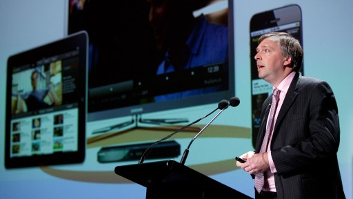 Dr William Cooper of informitv, speaking at X Media Lab, Sydney Opera House. Photo: raycashphotography.com