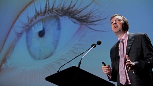 Dr William Cooper of informitv, speaking at X Media Lab, Sydney Opera House. Photo: raycashphotography.com