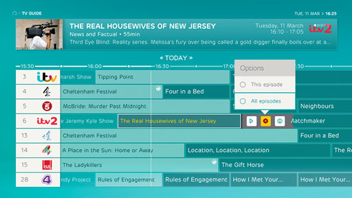 EE TV guide. Screenshot: EE