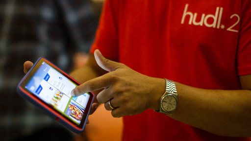 Tesco hudl 2 tablet demonstrated at launch in London