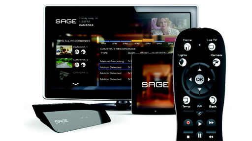 EchoStar Sage apps and remote control.