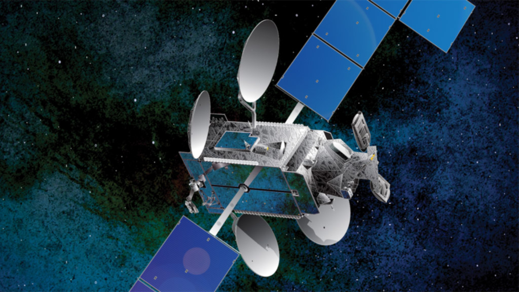 DIRECTV-14 satellite, artist rendering, Space Systems/Loral.