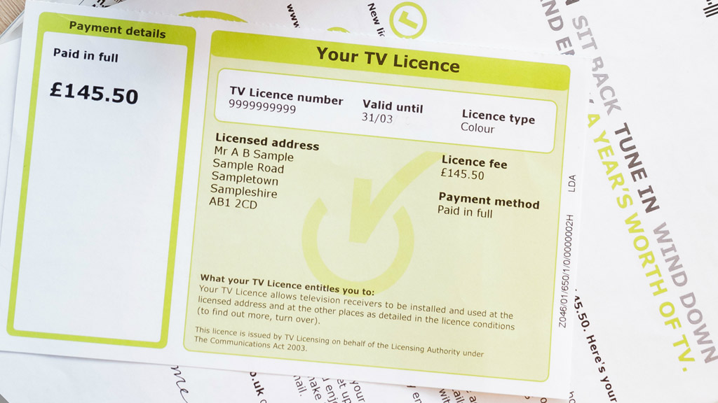 TV Licence: Source: TV Licensing