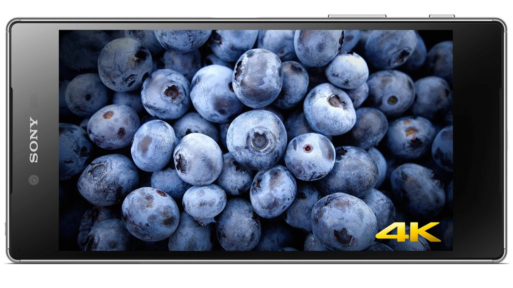 Sony Xperia Z5 Premium phone with a 4K display. Image: Sony.