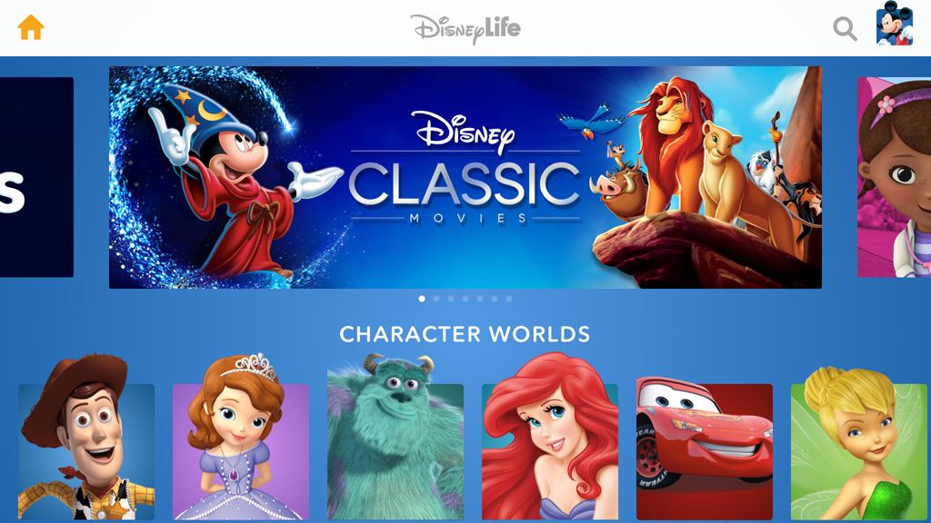 DisneyLife online subscription service