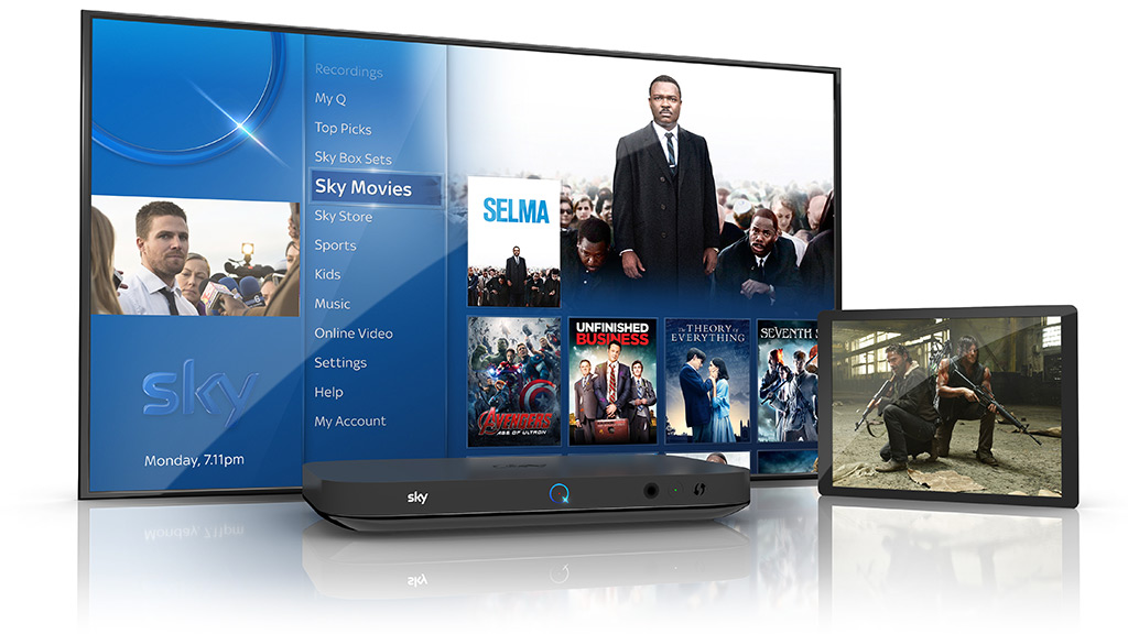 The Sky Q Silver set top box supports Ultra HD display.