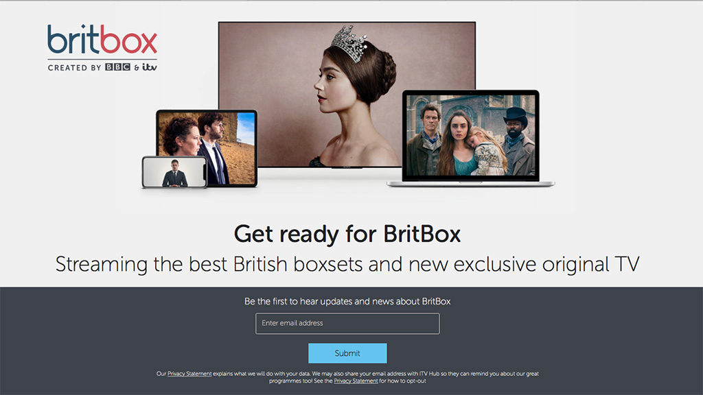 BritBox holding page