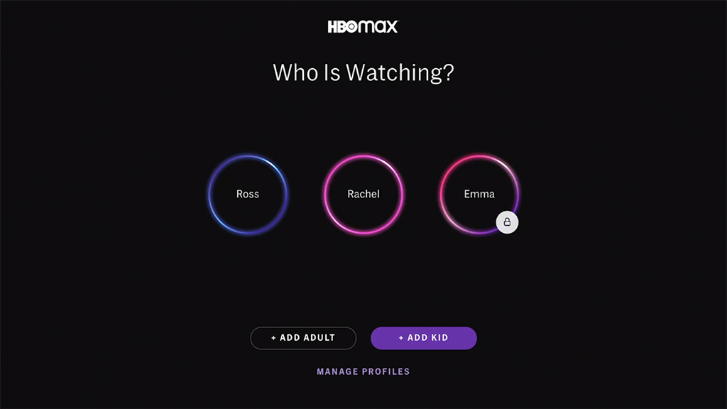 HBO Max profile