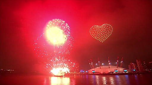 2021 New Year fireworks. Image: BBC