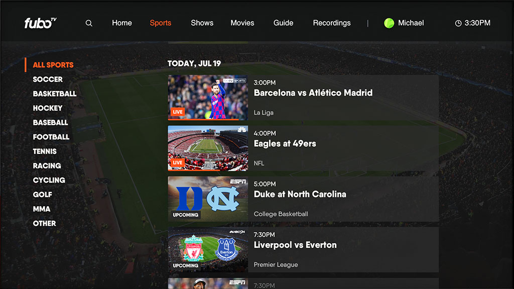 fuboTV on Hisense TV