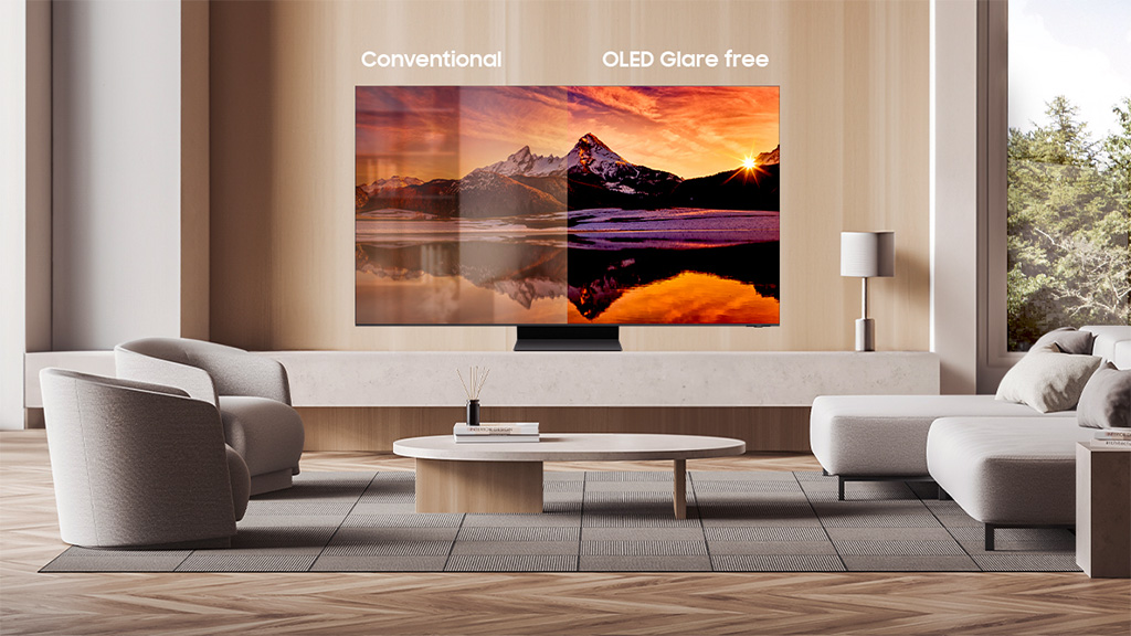 Samsung OLED Glare free television