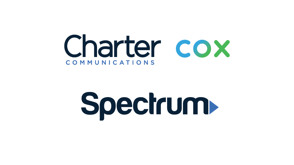 Charter Cox and Spectrum logos