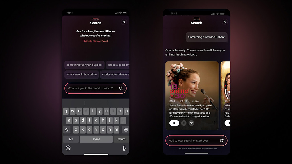 Netflix conversational search