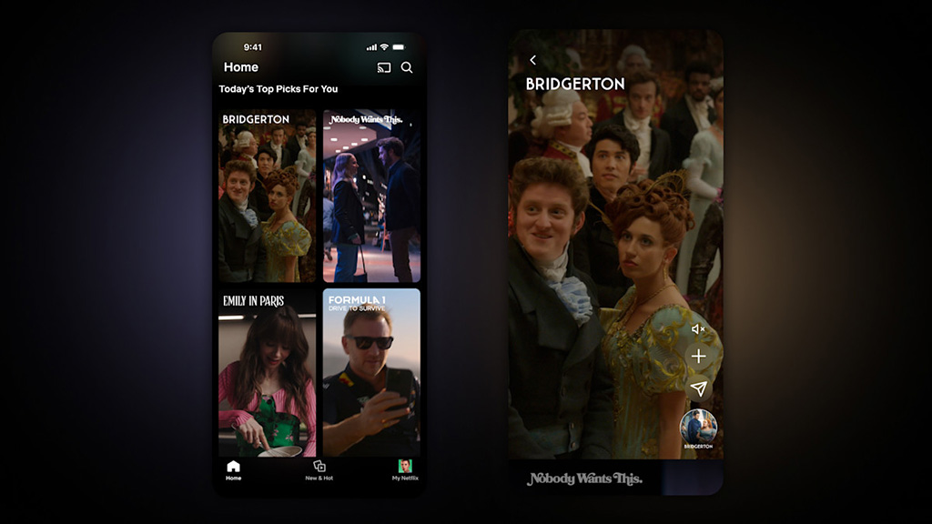 Netflix vertical video feed