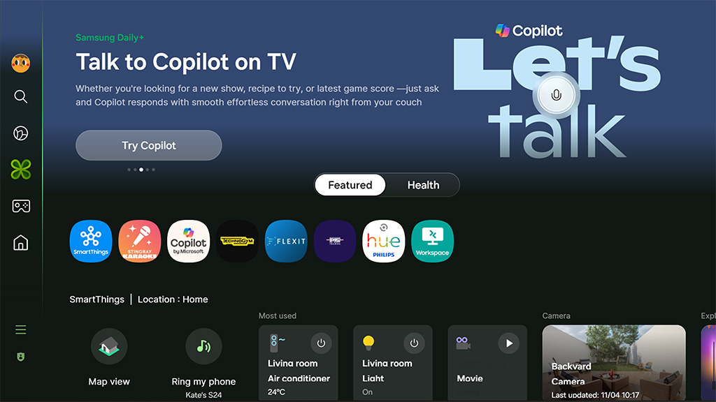 Samsung adds Microsoft Copilot to smart screens