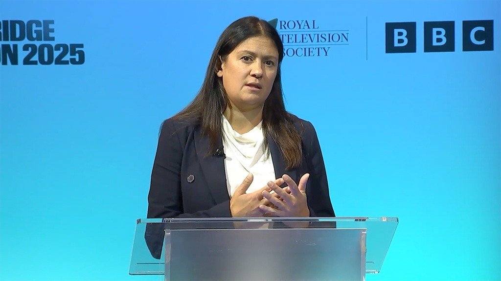 Rt Hon Lisa Nandy MP speaking at the RTS Cambridge Convention