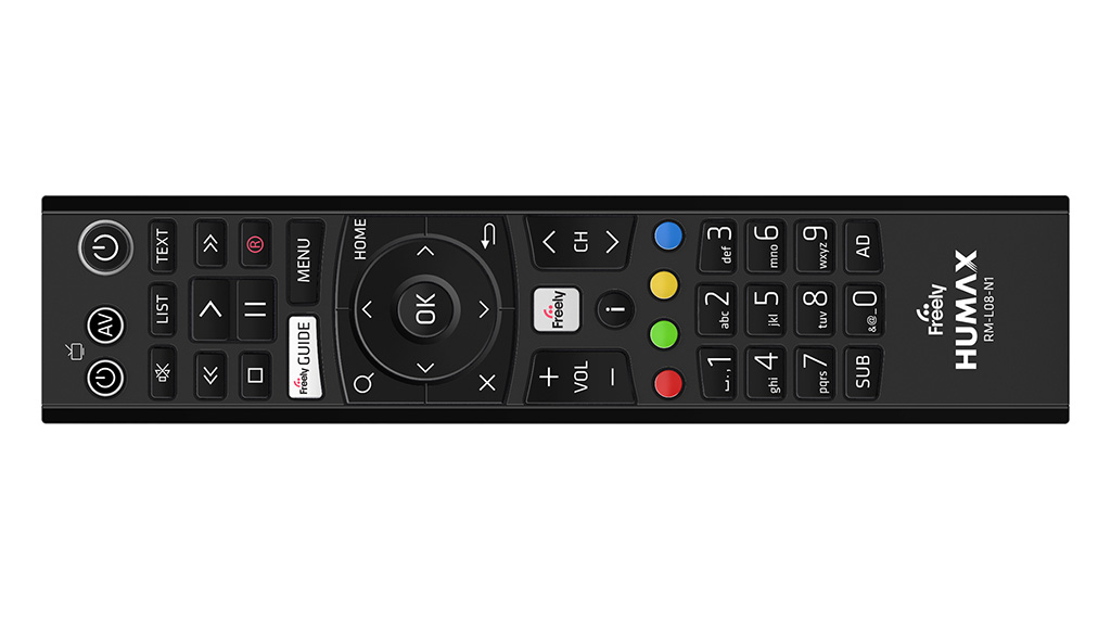Humax Aura EZ 4K TV Recorder with Freely - remote