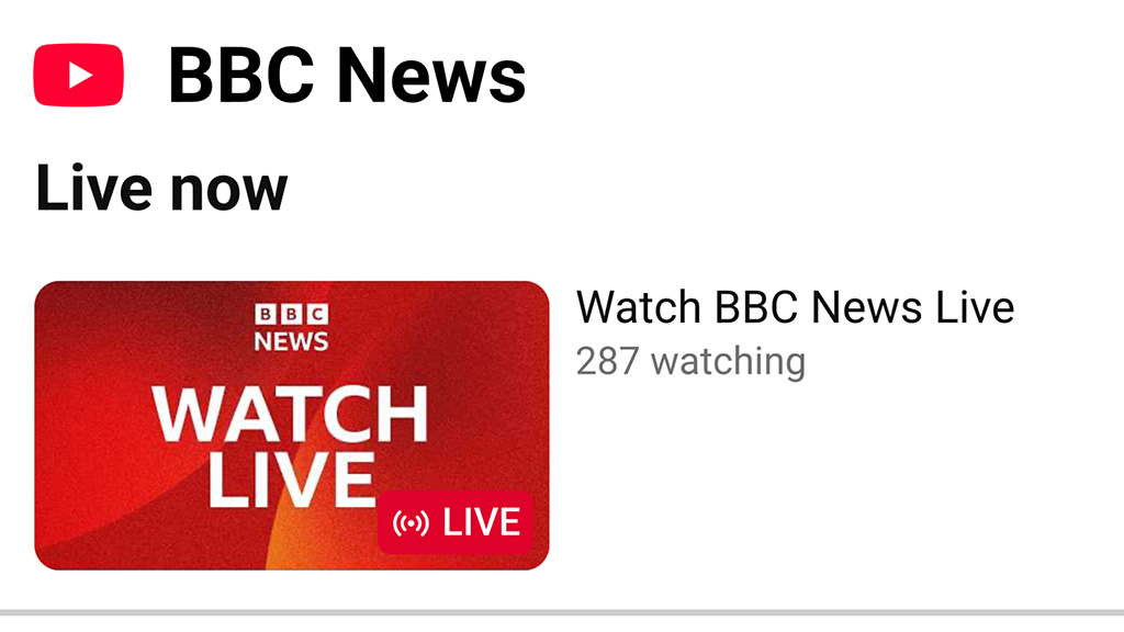 BBC News on YouTube